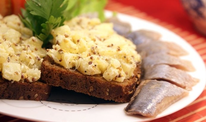 Бутерброды с картофелем