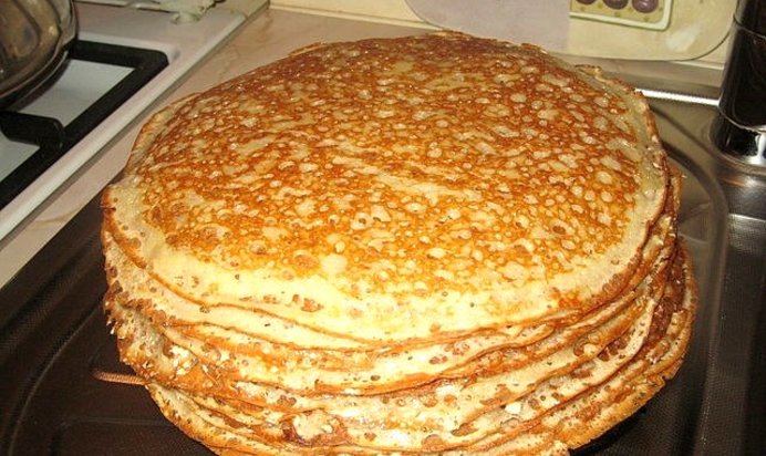 Блинчики на дрожжах