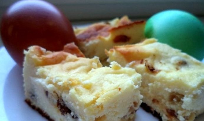 Запеченный творог