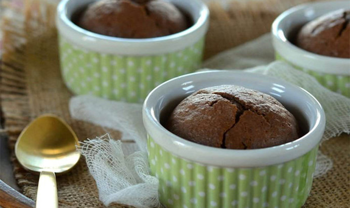 Шоколадные кексы с миндальным пюре