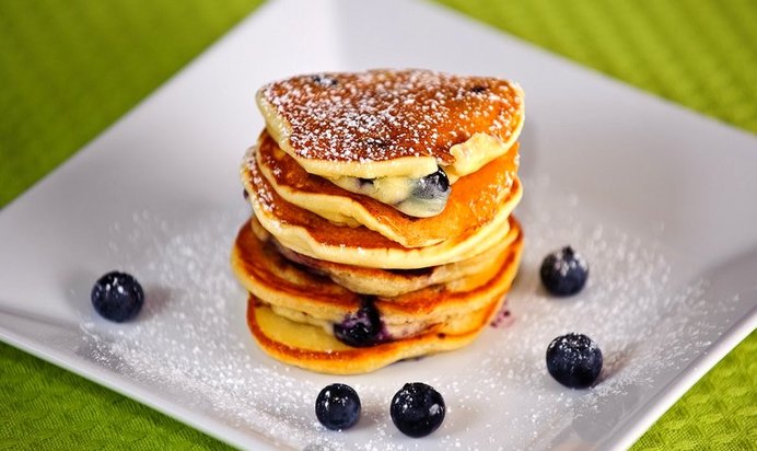 Черничные блинчики