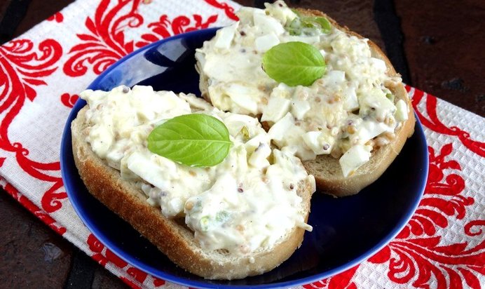 Яичная бутербродная паста