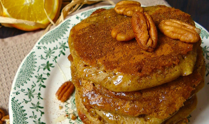 Апельсиновые оладьи без яиц