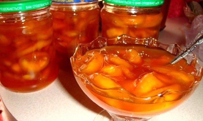 Варенье из персиков в сиропе