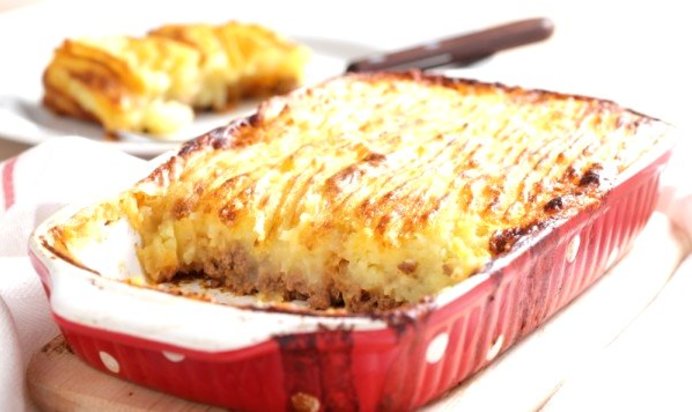 Картофельная запеканка с мясным фаршем