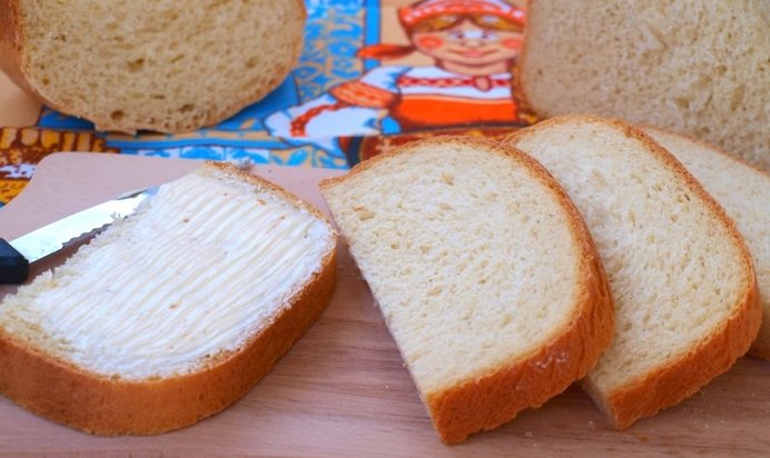 Хлеб на кефире в хлебопечи