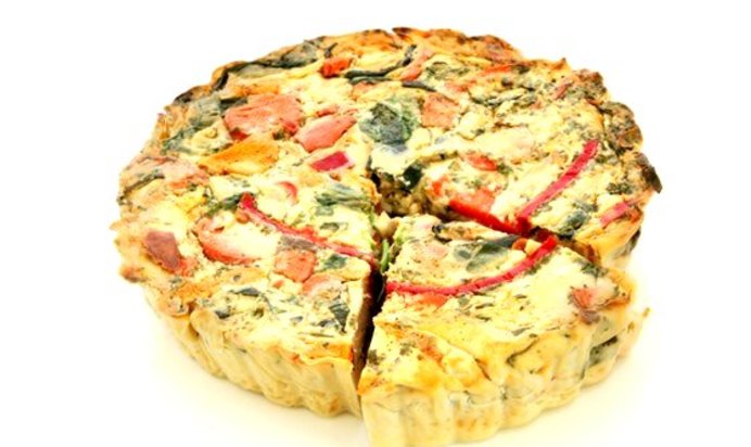 Омлет с тыквой и шпинатом