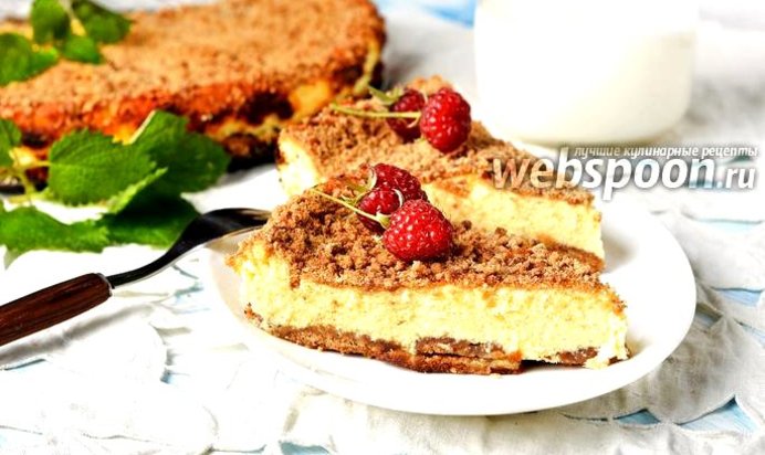 Творожная запеканка с печеньем