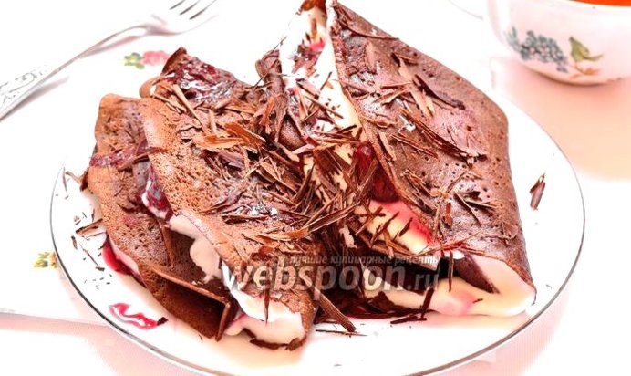 Шоколадные блины «Чёрный лес»