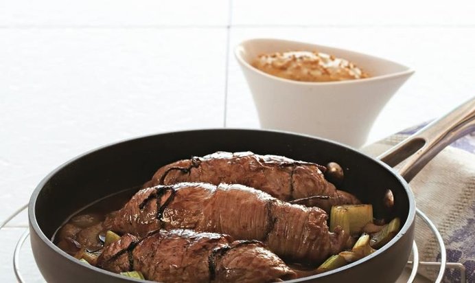 Телячьи баллотины с мини-запеканками