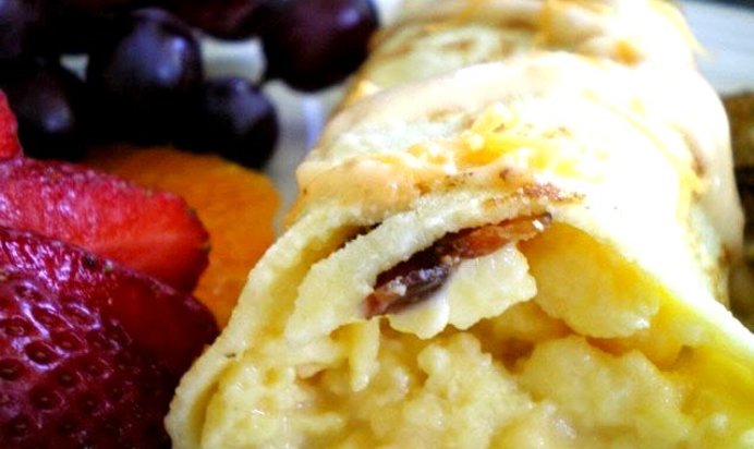 Блинчики с начинкой из яиц