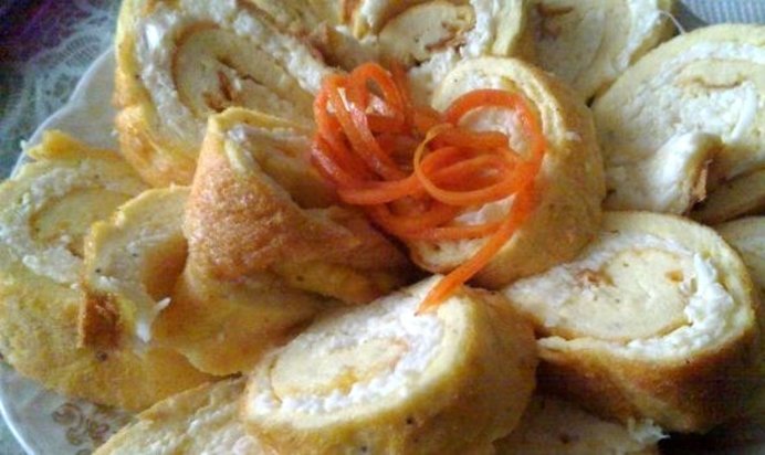 Рулет из омлета