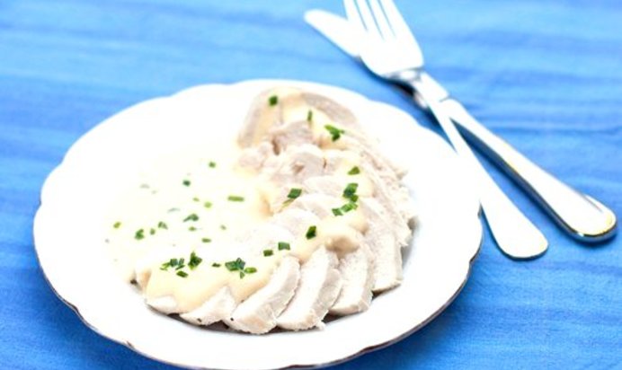 Курица с виноградно-лимонным соусом