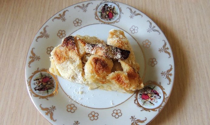 Быстрый пирог из сухого теста