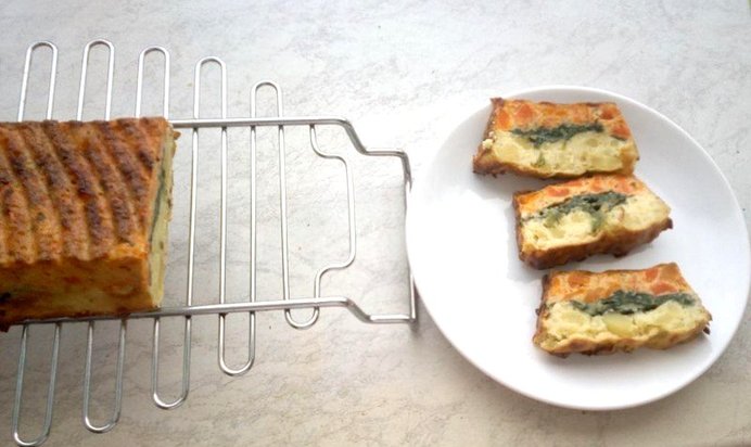 Яркий овощной кекс