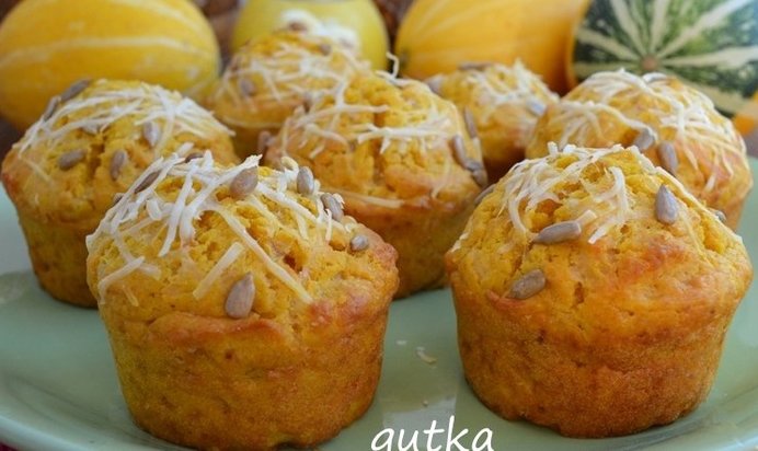 Тыквенные маффины с сыром