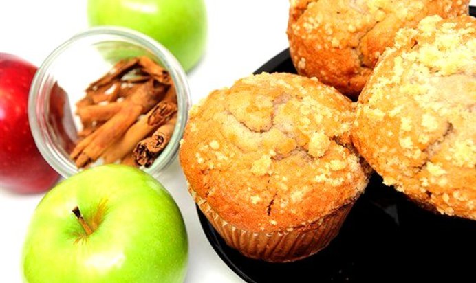 Маффины с яблоками