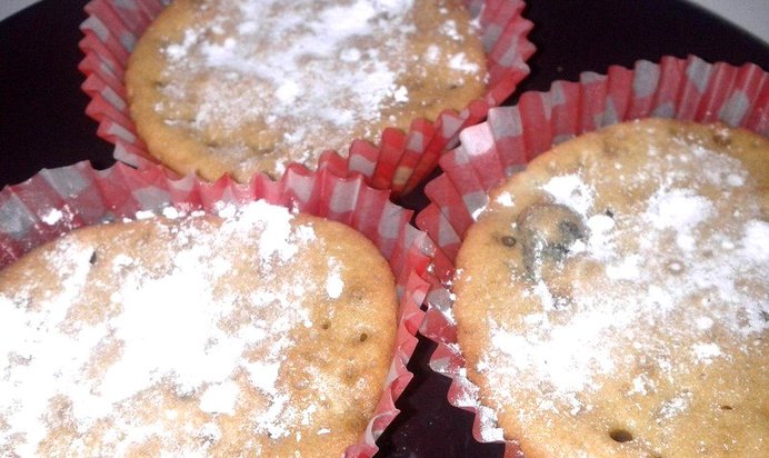 Кексы с черносливом и бананом