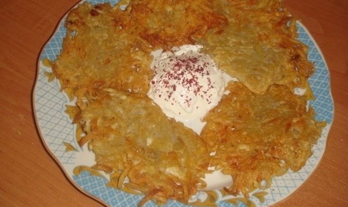 Хрустящие картофельные оладьи-драники