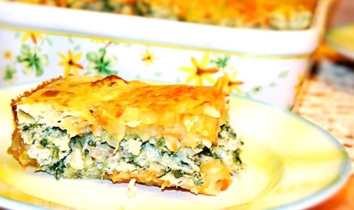 Рыбная запеканка с кабачками