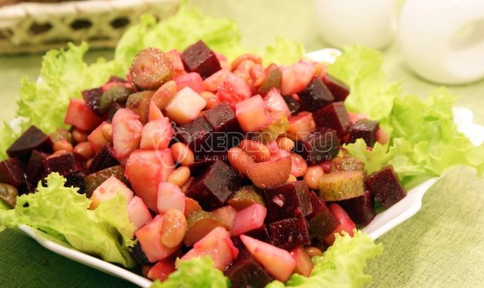 Винегрет с фасолью