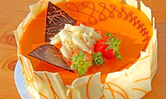 Воздушный апельсиновый торт