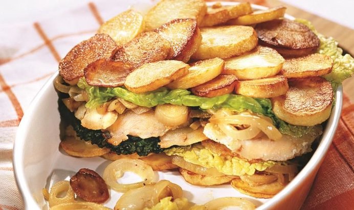 Запеканка рыбная по-гамбургски