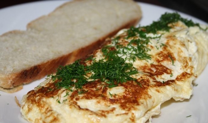 Французский сливочный омлет