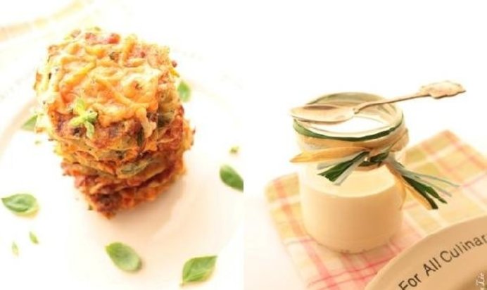 Овощные оладушки с сырной корочкой