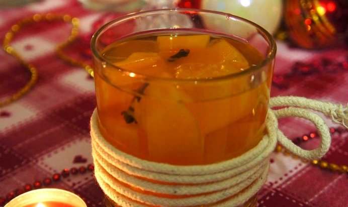 Компот из тыквы с апельсином