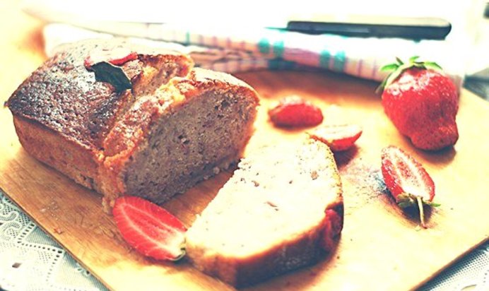 Клубничный кекс