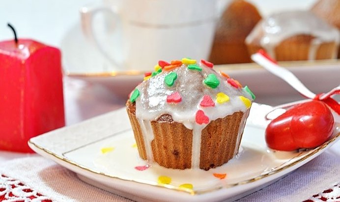 Лимонные маффины на кефире