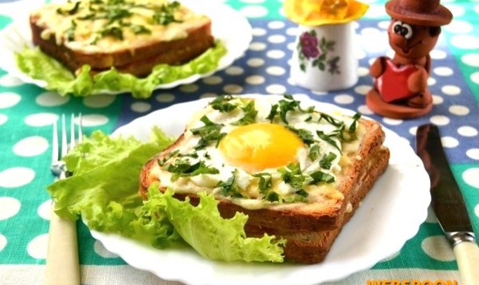 Французские бутерброды крок-мадам и крок-месье