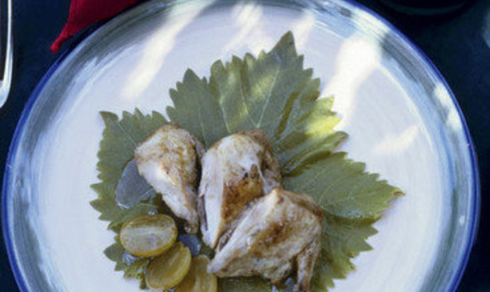 Перепелка с виноградом