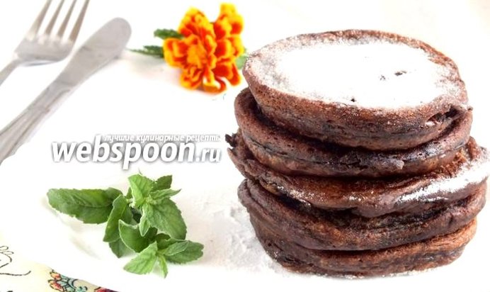Шоколадные оладьи