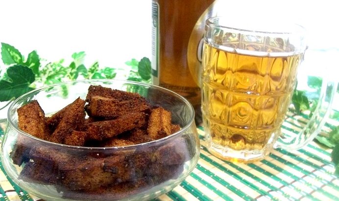 Гренки с чесноком к пиву