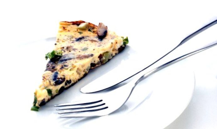 Грибной омлет с тимьяном и горгонзолой