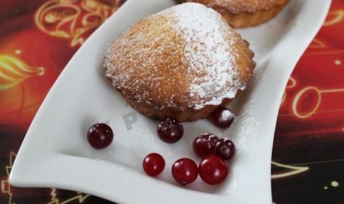 Клюквенные кексы