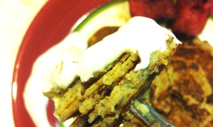 Бананово-гречневые оладьи