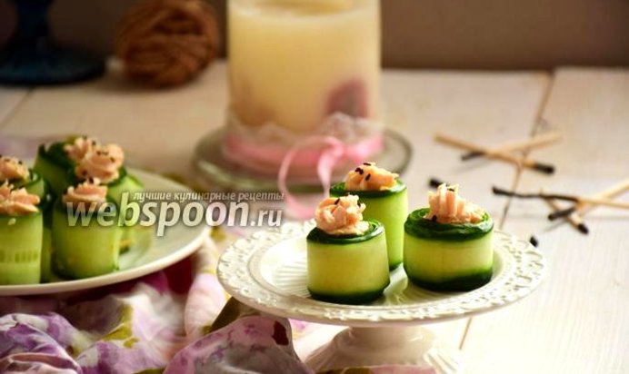Огуречные роллы с креветками