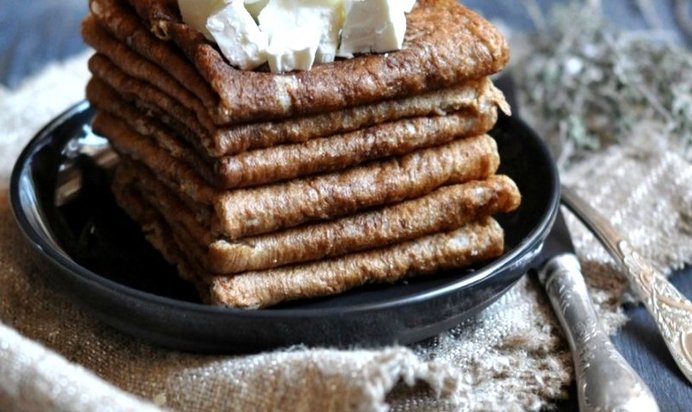 Блины ржаные постные