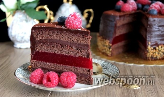 Торт «Малиновый трюфель»