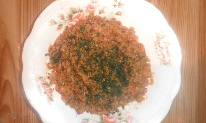 Гречневая каша с шампиньонами