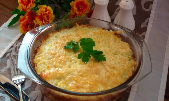 Мясная запеканка для детей