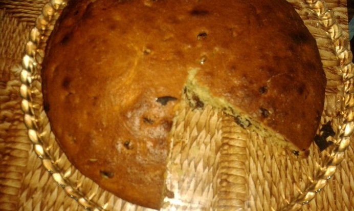 Английский кекс с изюмом