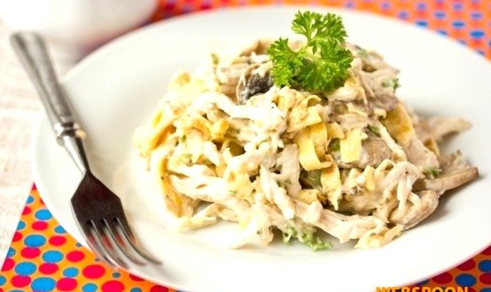 Салат «Рваная курица»