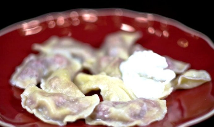 Вареники с вишней