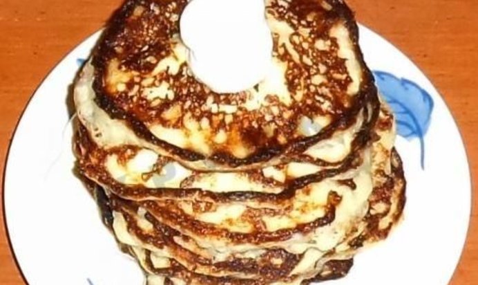 Сырные оладьи с брынзой