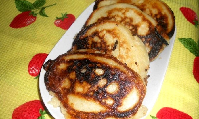 Оладьи с начинкой из капусты