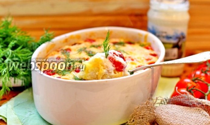 Запеканка из кускуса и кабачка